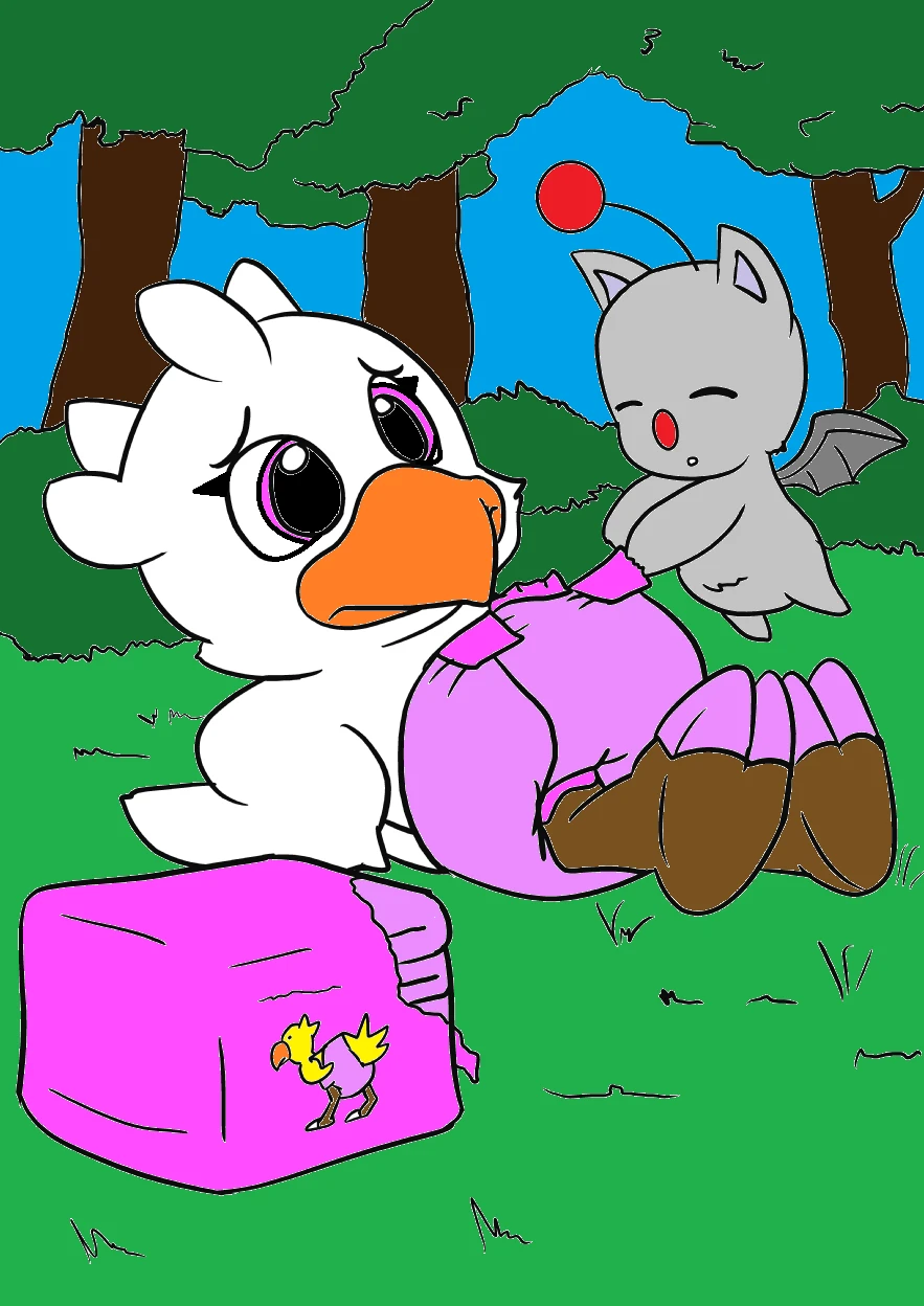 Midnight Chocobo Cuddles